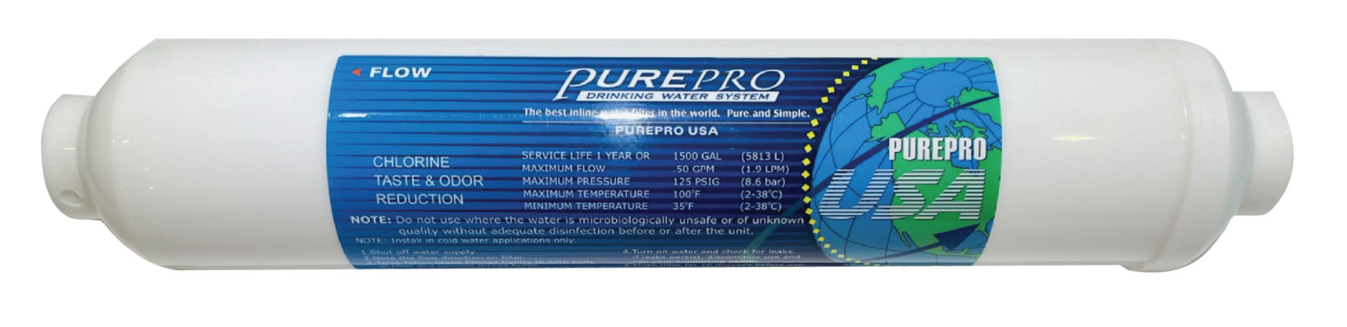 Filtro Carbón Activado en Línea